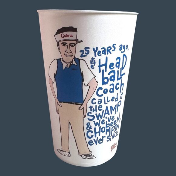 University Of Florida Gators "The Swamp" Plastic Cup Steve Spurrier Vintage 32Oz - Picture 2 of 6